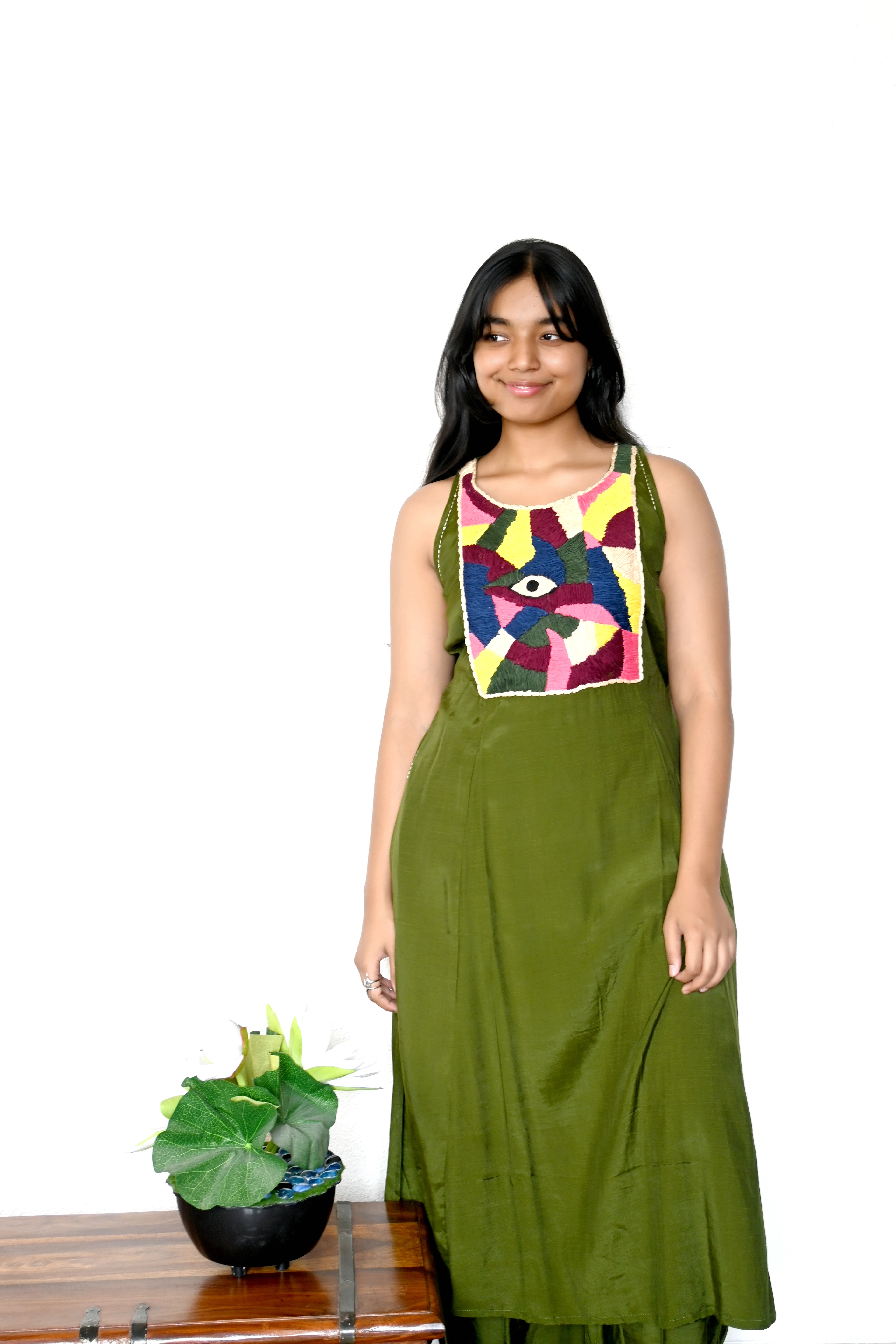Olive Mystique Amulet Co-Ord Set