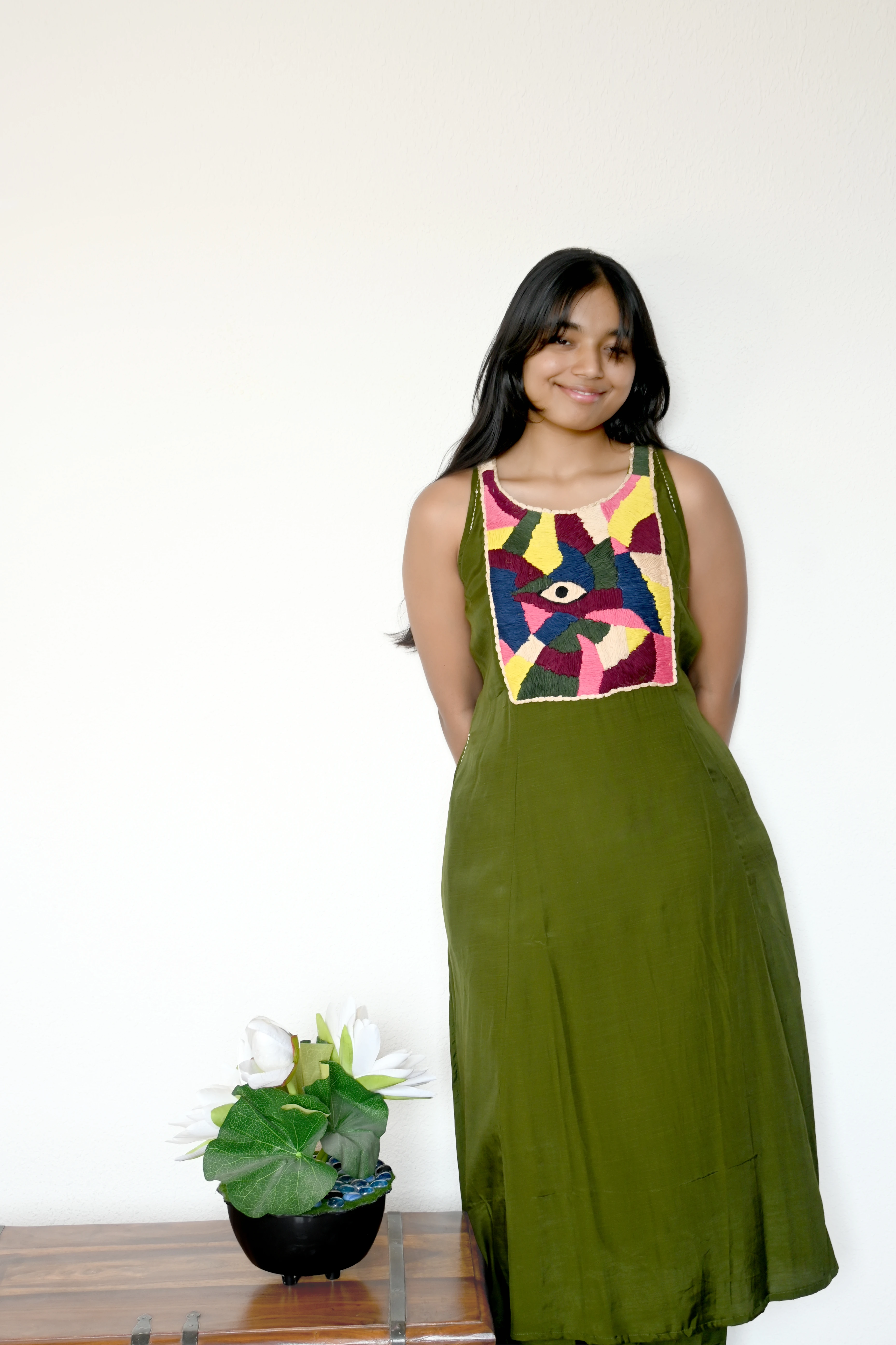 Olive Mystique Amulet Co-Ord Set