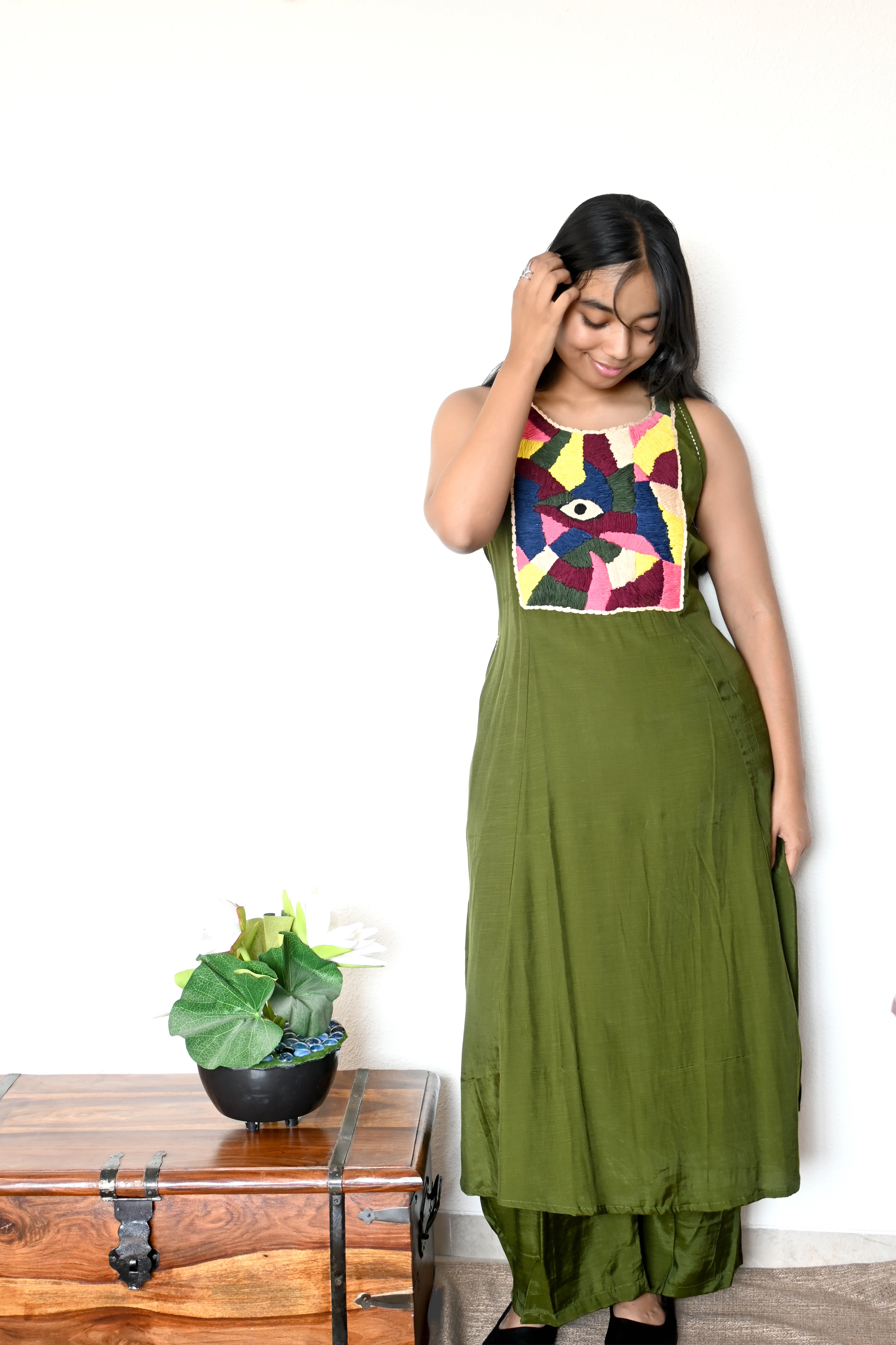 Olive Mystique Amulet Co-Ord Set