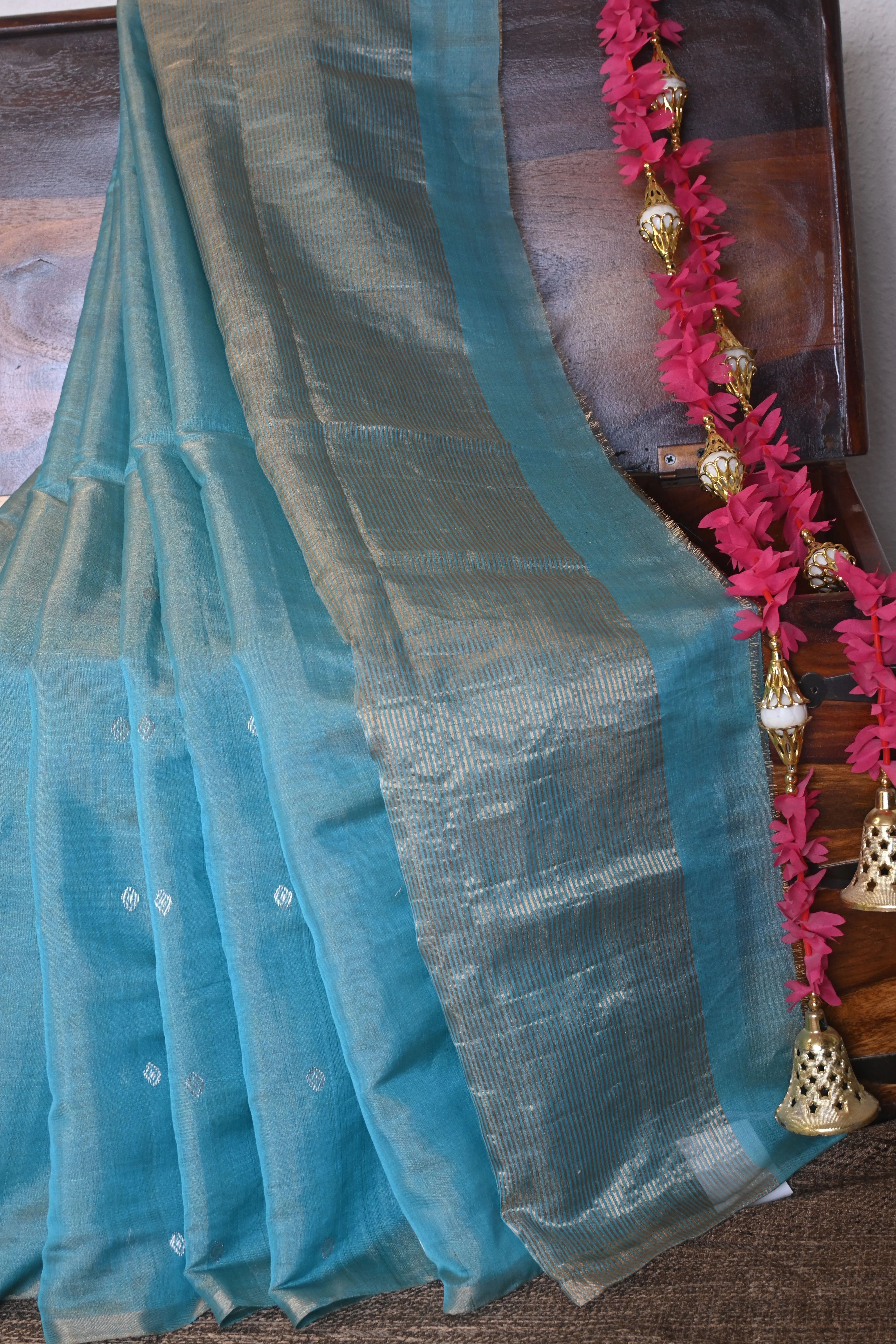 Sea Green Kanjivaram Silk Saree