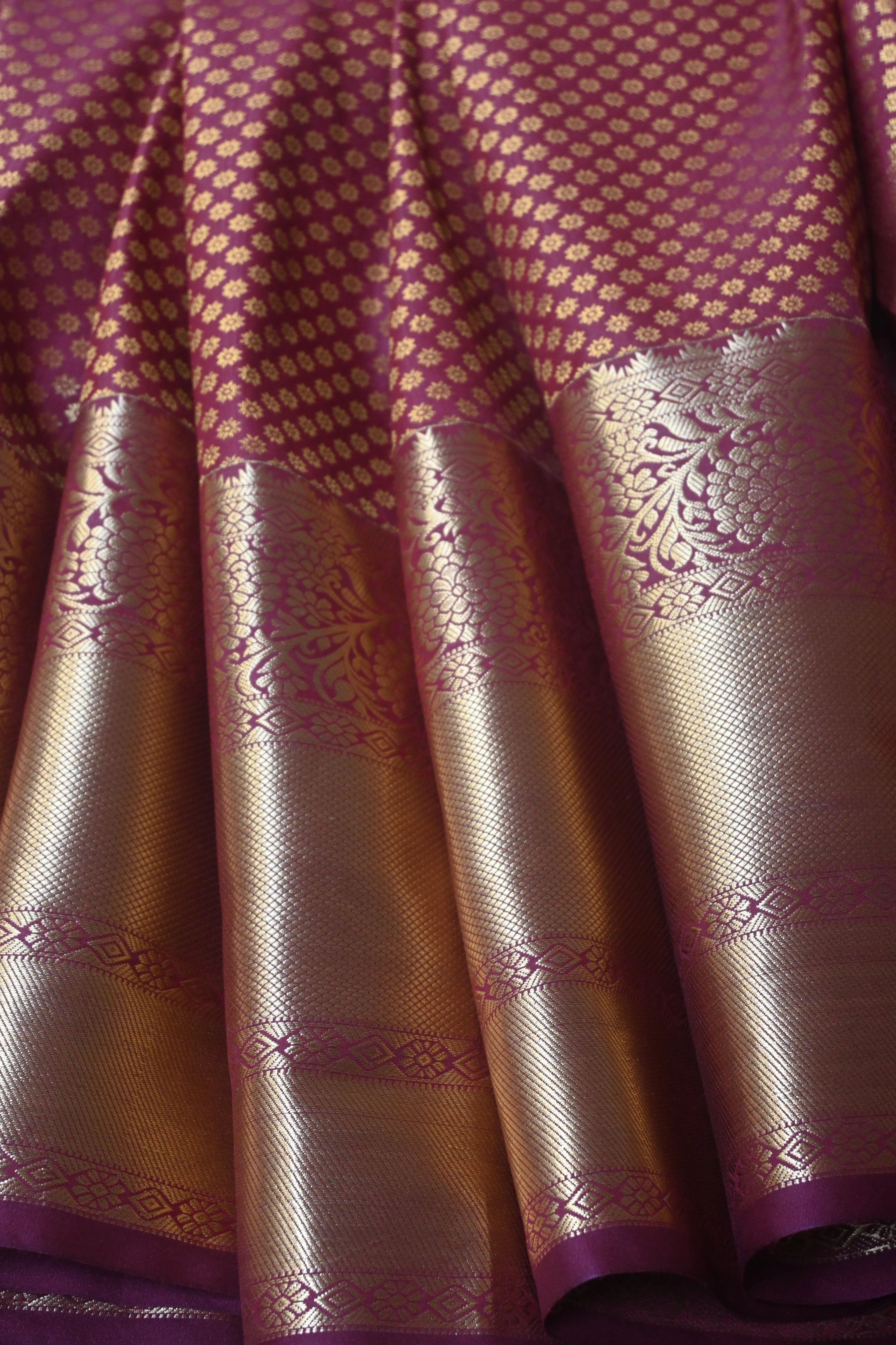 Crimson Red Kanjivaram Silk Saree