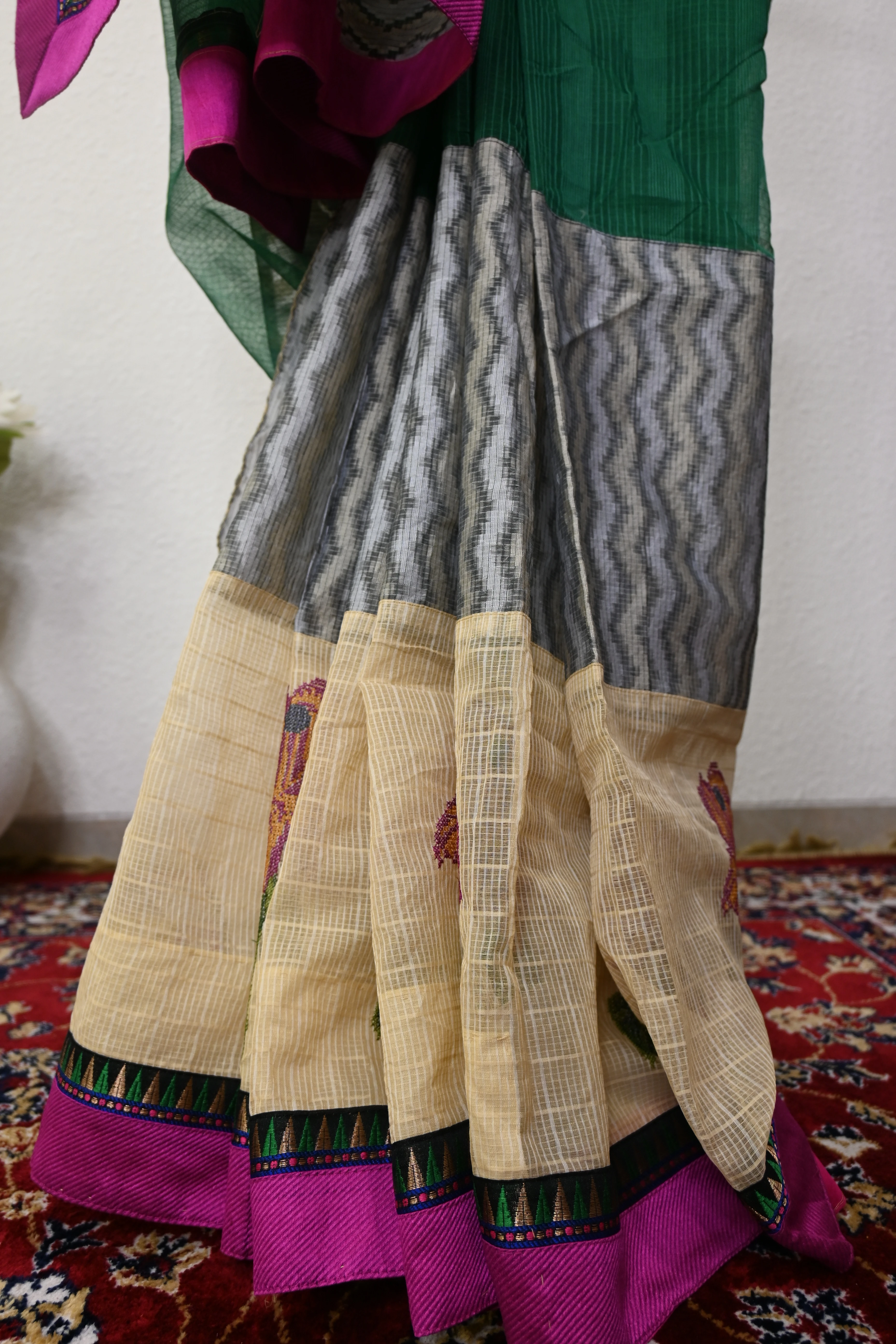 Multicolor Designer Cottan Saree