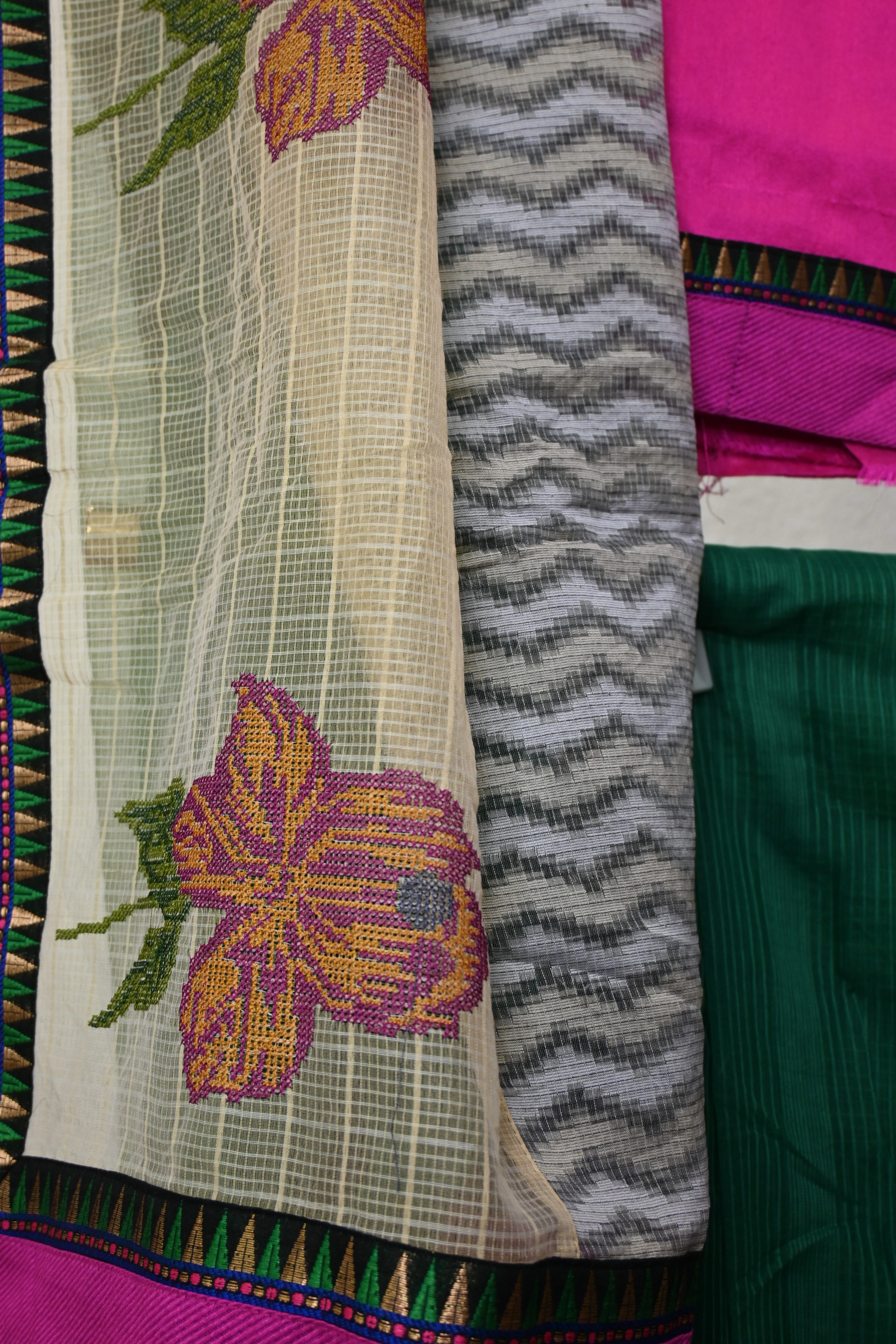 Multicolor Designer Cottan Saree