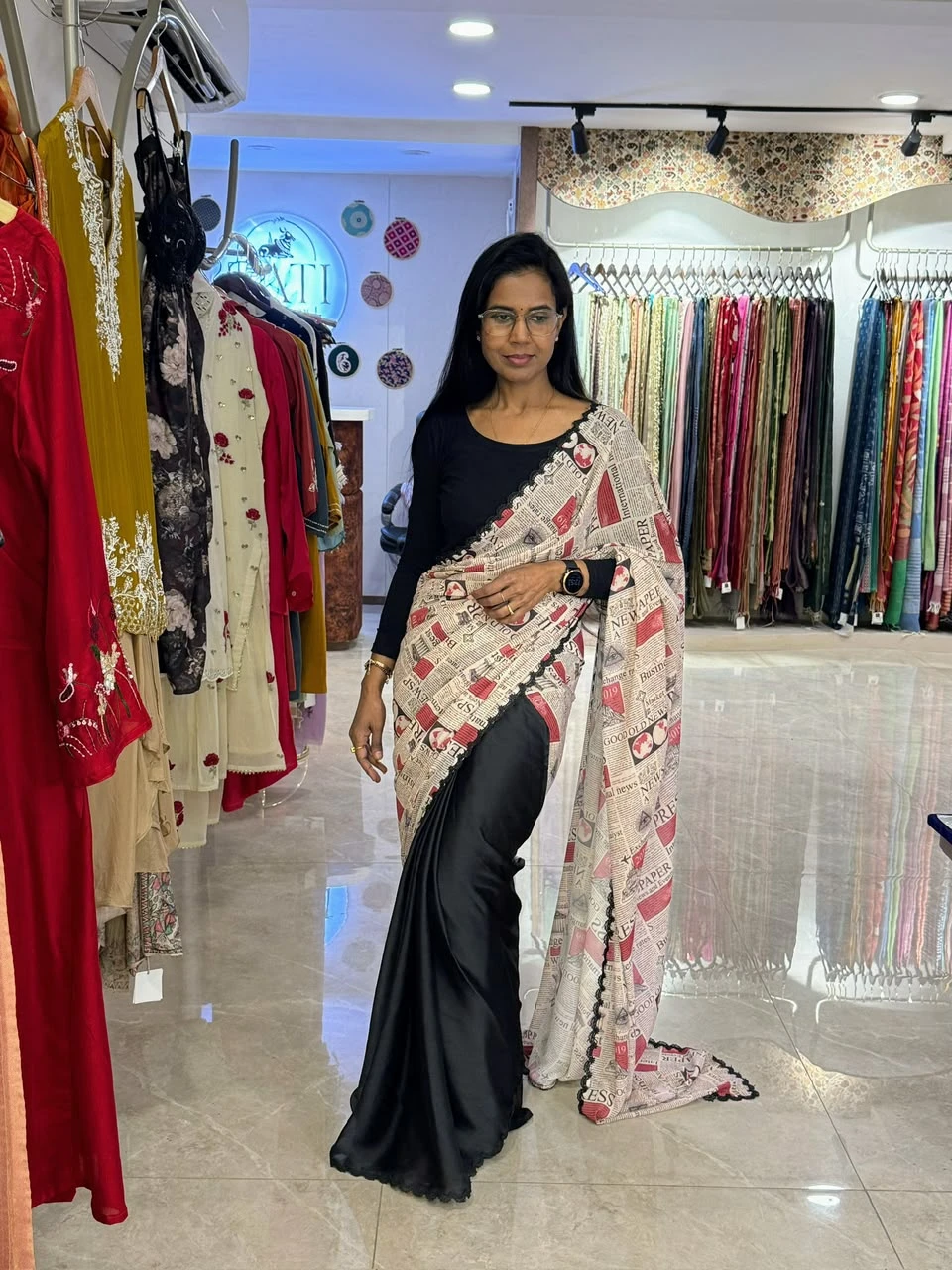 Noir Gazette Avant-Garde Concept Saree