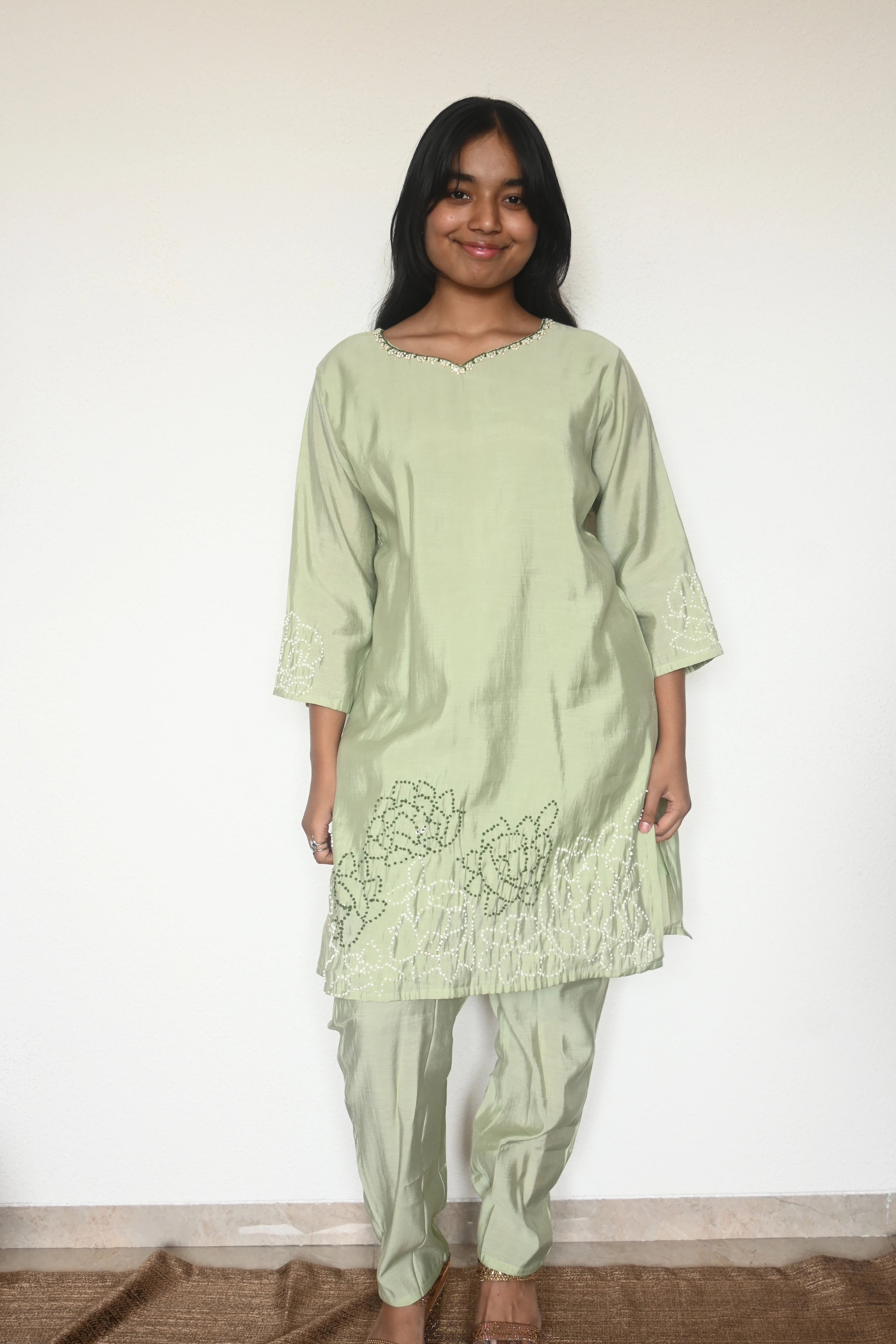 Sage Mist Lattice Co-ord Set
