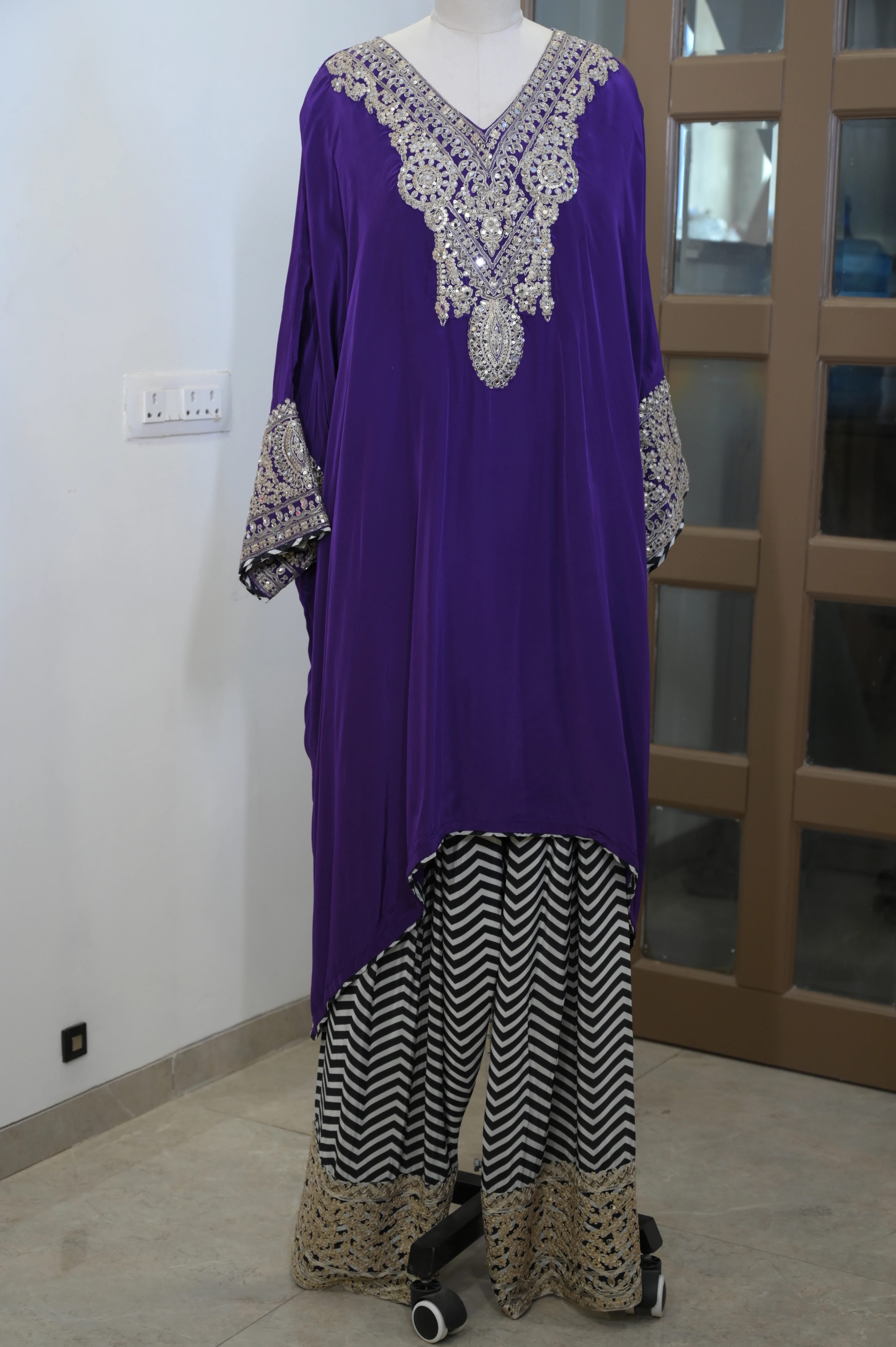 Royal Purple Kaftan Set